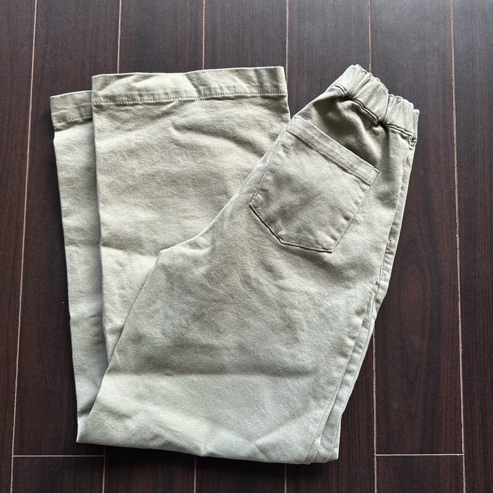OAK + FORT Women's Straight Leg Pants - Olive, Size small